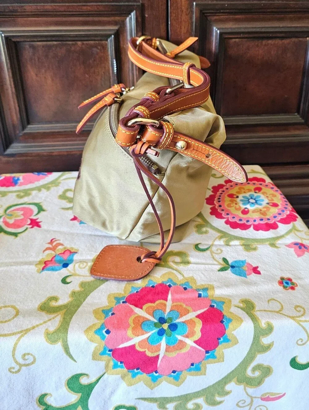 Dooney & Bourke Olive Hobo Bag - Vintage